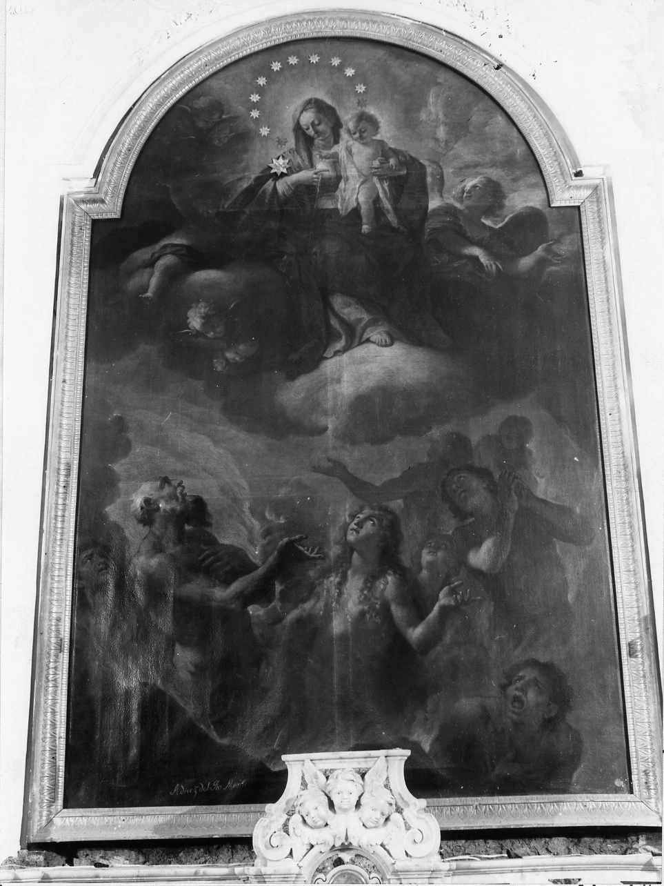 Madonna con personaggi che implorano il suo aiuto - Ischia, Napoli